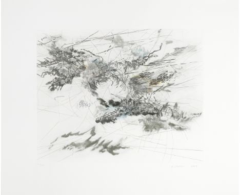 Julie Mehretu (American, born 1970)Refuge Etching and aquatint printed in colours, 2007, on wove, signed, dated and numbered 