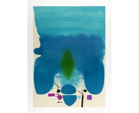 Victor Pasmore R.A. (British, 1908-1998)Anxious Moments (Lynton G42) Etching and aquatint printed in colours, 1986, chine col