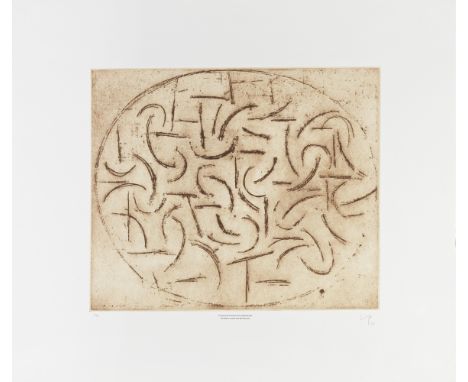 Victor Pasmore R.A. (British, 1908-1998)Turning and Turning in the Widening Gyre (Thames &amp; Hudson G41) Etching and aquati