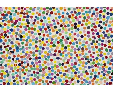 Damien Hirst (British, born 1965)We Are Nothing But Dead Old People, from 'The Currency' Unique enamel paint, 2016, on handma