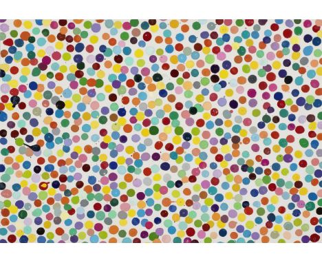 Damien Hirst (British, born 1965)We Are Nothing But Dead Old People, from 'The Currency' Unique enamel paint, 2016, on handma