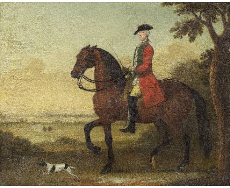 James Seymour (London 1702-1752)Captain Robert Douglas riding out signed with initials and dated 'JS 1751' (lower left)oil on
