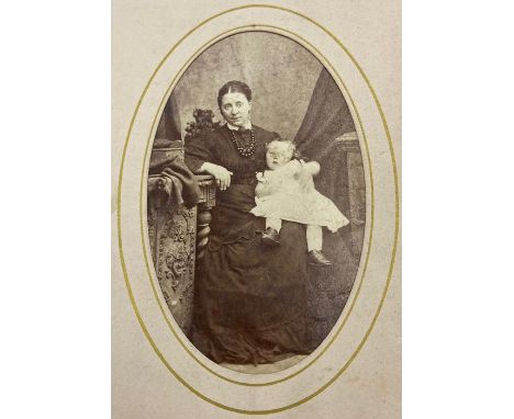An album of vintage photographs comprising of family portraits and a few local scenes 