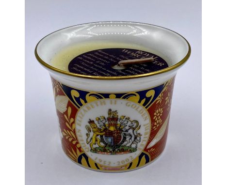 A Royal Worcester Golden Jubilee scented candle 