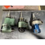 Lot - (3) CAT-40 Right Angle Tool Heads; BIG, Daishowa and Lyndex