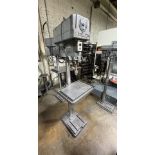 Clausing 15 in. Model 1763 Floor-Type Drill Press, S/N: 123330; with 18 in. x 12 in. Table, 5 in.