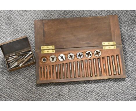 A selection of vintage imperial taps and dies.