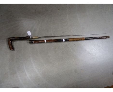 Late 19th / Early 20th century Swordstick in Bamboo Shaft