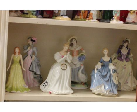 Four Royal Doulton Ladies plus Two Royal Worcester Ladies