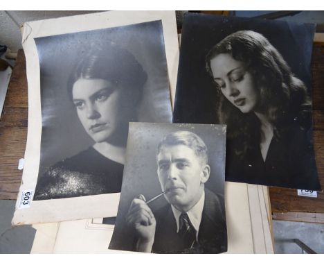 Collection of Early to Mid 20th century Studio Black and White Portrait Photographs