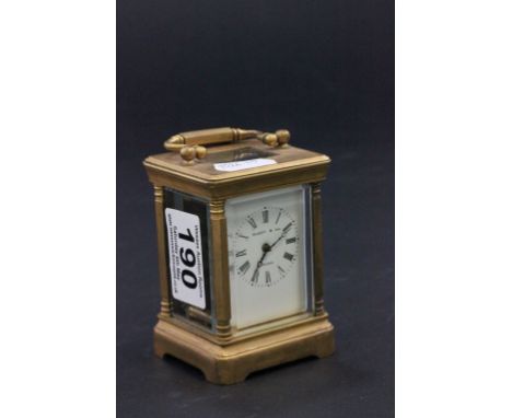 Elliott & Son London carriage clock with key