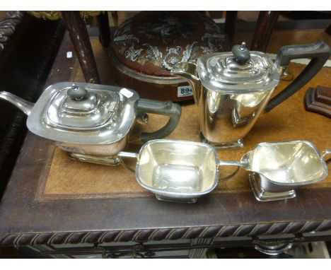 Art Deco Silver Plated Four Piece Tea & Coffee Service