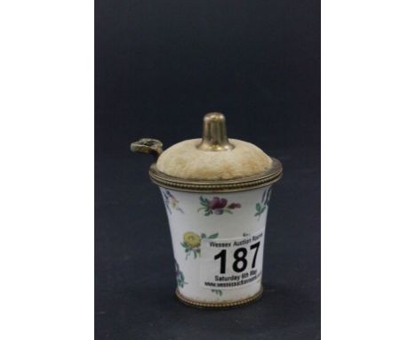 Halcyon Days ' Bilston and Battersea Enamels ' Pin Cushion