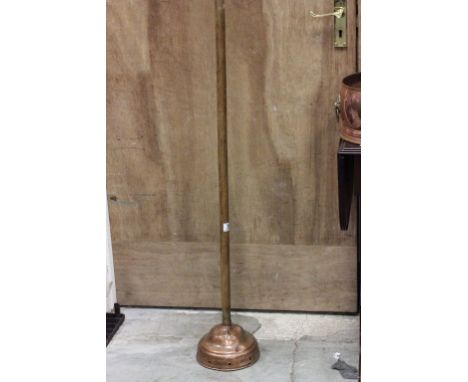 Vintage Copper Wash Dolly on Long Wooden Handle