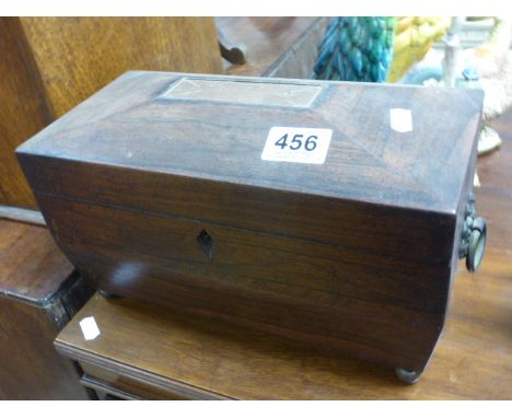 19th century Rosewood Tea Caddy
