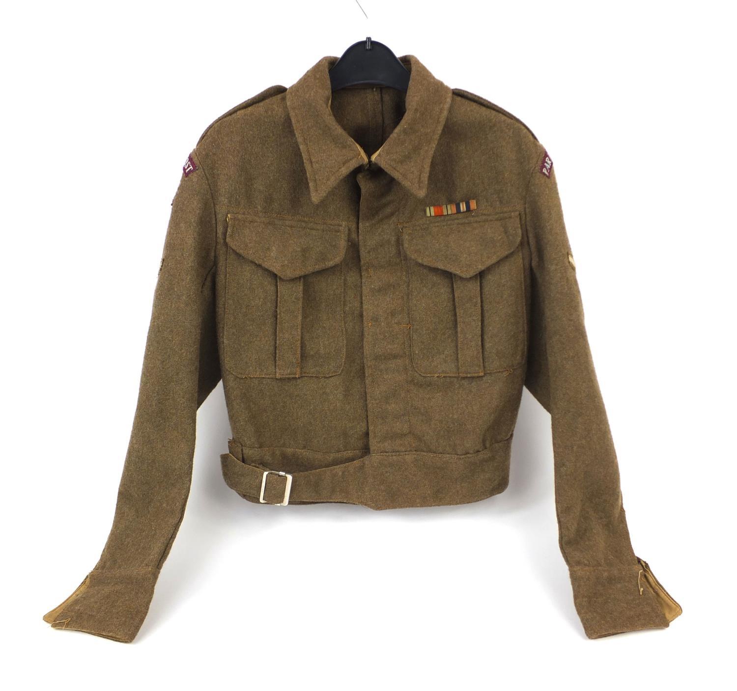 British military interest World War II jacket, with parachute regiment ...