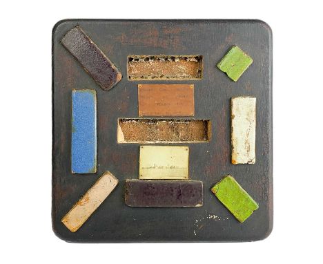 Sumerian Tiles from The Palace of Kush collected in Persia circa 1917, by Captain O. Cox. Containing seven glazed pottery til