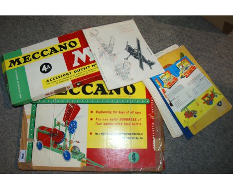 A box of vintage Meccano, child's doll etc Condition Report: Available upon request