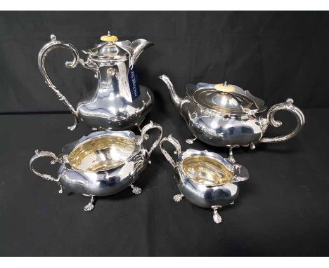 SILVER PLATED FOUR PIECE TEA SERVICE 