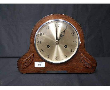 MAHOGANY MANTEL CLOCK