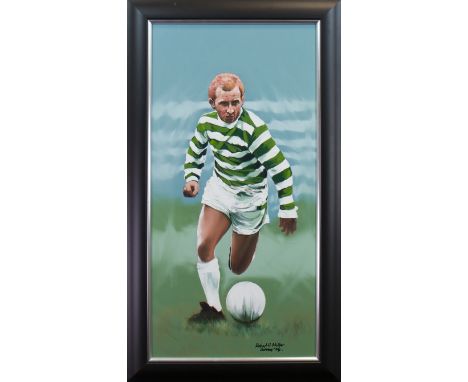 * ROBERT H. MILLERJIMMY JOHNSTONEoil on canvas98cm x 48cmSigned, framed, and dated October '06;along with an autographed phot