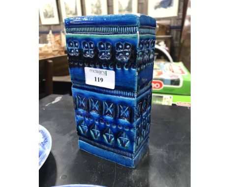 BITOSSI STYLE VASEalong with two further ceramic vases, and a collection of Delft style plates