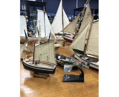 GROUP OF MODEL SHIPS