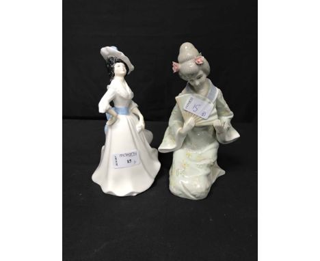LOT OF CERAMIC FIGURESincluding a Royal Doulton example (4)