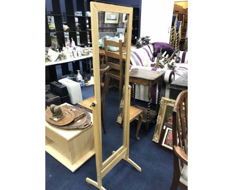 MODERN CHEVAL MIRROR AND TV STAND