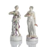 Zwei allegorische Figuren - Grazie oder Flora