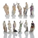 Elf Figuren aus der Folge von Göttern und Göttinnen