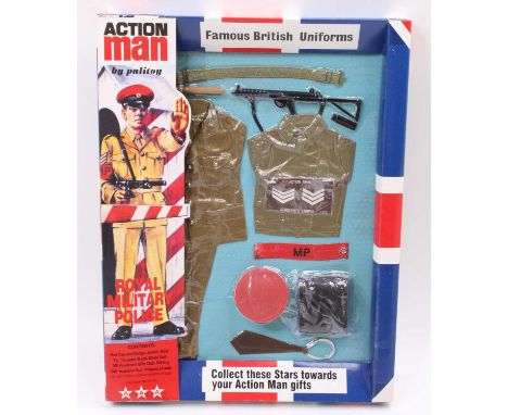 An Action Man Palitoy No. 34138, Hasbro 2007, Famous British Uniforms Royal Military Policeman outfit, housed on the original
