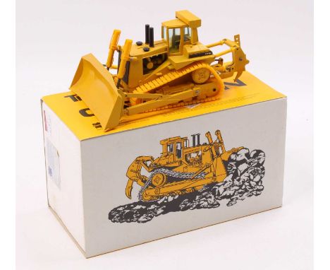 Conrad No.2852, 1/50th scale diecast model of a CAT D11N Track Type Tractor, in the original polystyrene box with sleeve, has