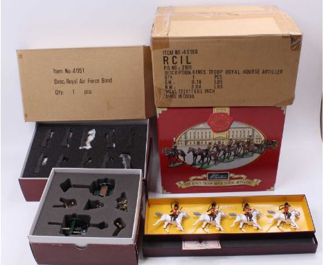 Britains modern issue boxed soldier group, 4 examples to include No. 41088 The King's Troop Royal Horse Artillery, housed in 