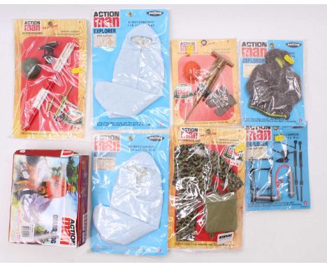 One box containing a quantity of Action Man Nostalgic and 40th Anniversary Collection reproduction outfits to include Action 