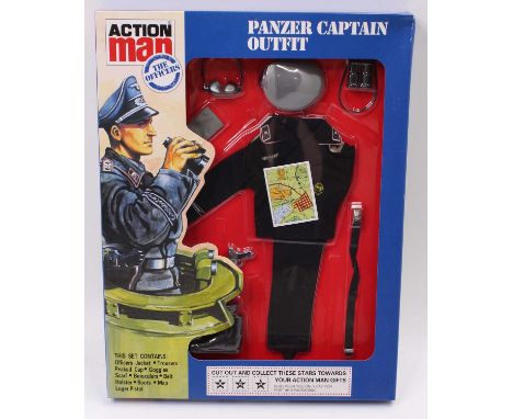 An Action Man Palitoy Hasbro 2008 Panzer Captain outfit, housed in the original window display box, as issued