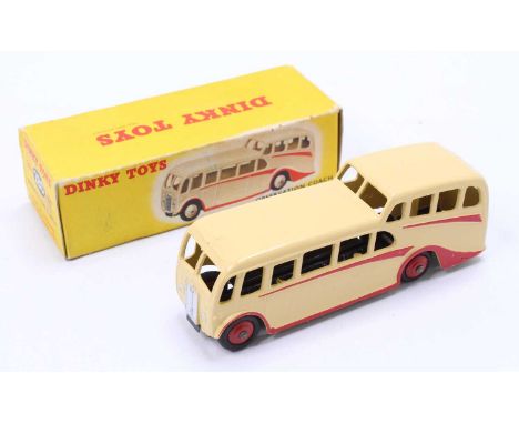 Dinky Toys No. 280 Observation Coach, cream body, with red flashes &amp; wheel hubs, a very bright clean example, sold in the