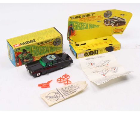 Corgi Toys No. 268 The Green Hornets 'Black Beauty', black body with green windscreen, Green Hornet transfer, secret instruct