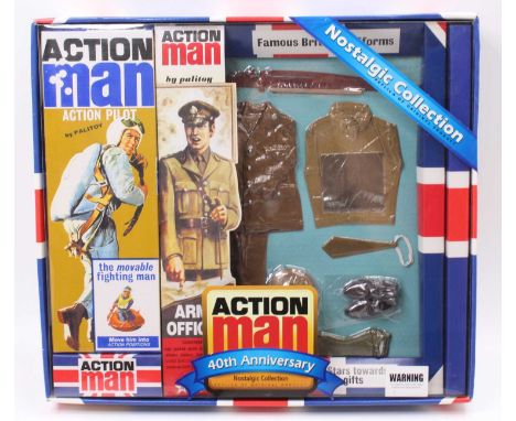 An Action Man 40th Anniversary Nostalgic Collection AM028, Action Man Pilot and Army Officer set, appears as issued, housed i