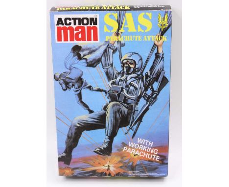 An Action Man Palitoy by Hasbro 2008 SAS Parachute Attack gift set housed in the original card box
