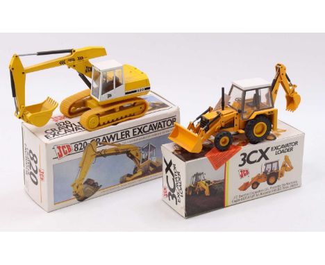 A collection of NZG, JCB promotional issue diecasts both 1/35 scale, to include an NZG 286 JCB 820 crawler excavator, an NZG 