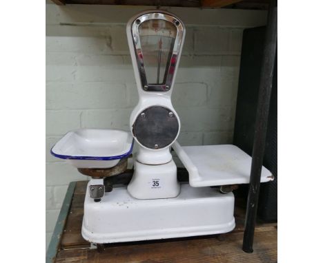 Set of old cast iron scales 