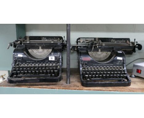 Two old Olympia manual typewriters 
