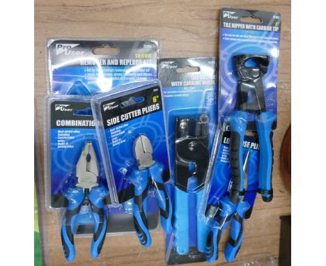 3 new plyer sets and 3 tiling tools 