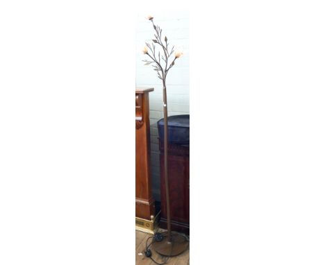 3 branch up lighter with flower shades 