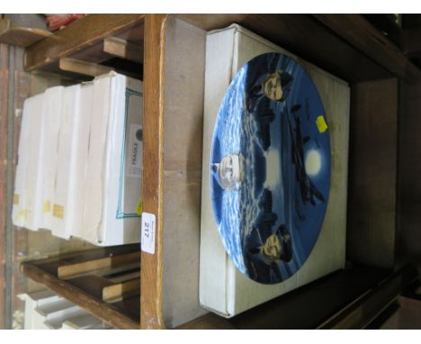 A Bradford Exchange limited edition plate 'The Dambusters - A Tribute' no. 4287, 26.5cm diameter Eight Royal Worcester decora