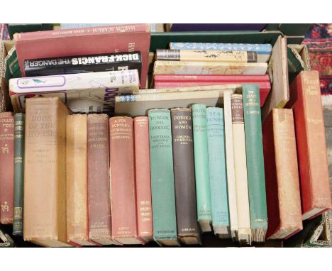 Quantity of books relating to horses and hunting, to include:
Bowes-Lyon, Sarah 'Harum Scarum', J. M. Dent &amp; Sons, 1934
M