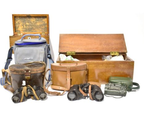 A 19th century rosewood two-section tea caddy, missing interior tea bowls and most of the lead lining, a mahogany lidded box 