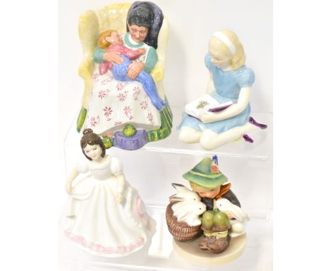 Four collectible porcelain figures to include Royal Doulton HN3635 'Amanda', Royal Doulton HN2380 'Sweet Dreams', Royal Doult