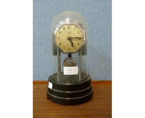 A French Art Deco Bulle electric mantle clock 